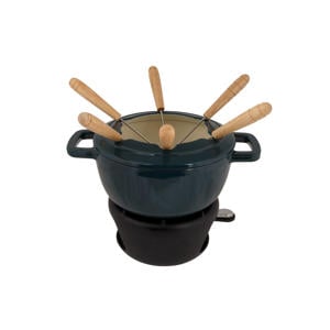 Fondueset Fontestic Gietijzer Green Heron - Ø 18 cm