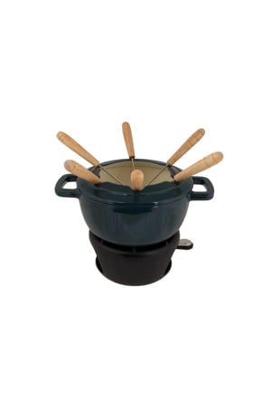 Fondueset Fontestic Gietijzer Green Heron - Ø 18 cm