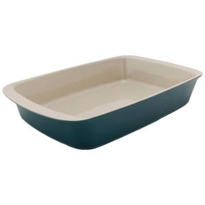 Ovenschaal Aardewerk Fontestic Green Heron - 34 x 21 x 5.5 cm / 2.3 Liter