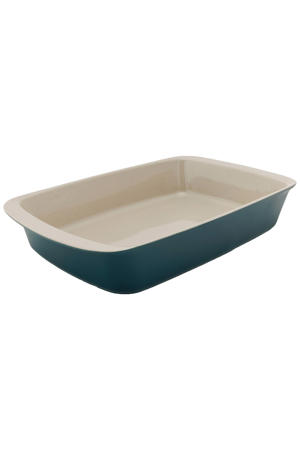 Ovenschaal Aardewerk Fontestic Green Heron - 34 x 21 x 5.5 cm / 2.3 Liter