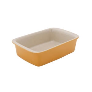 Kleine Ovenschaal / Serveerschaal Aardewerk Fontestic Amber Gold - 16 x 10 x 3.5 cm / 350 ml