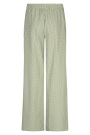 thumbnail: Ydence straight regular waist geruite casual broek groen