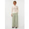 Ydence straight regular waist geruite casual broek groen