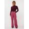 Ydence denim regular waist gestreepte broek roze