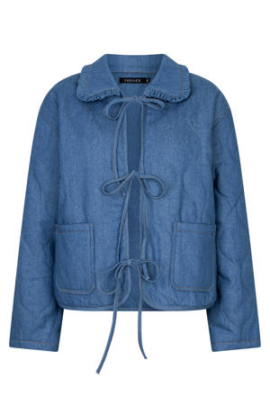 spijkerjas quilted medium blue denim
