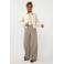 Ydence straight high waist casual broek beige