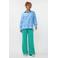 Ydence gebloemde blouse blauw