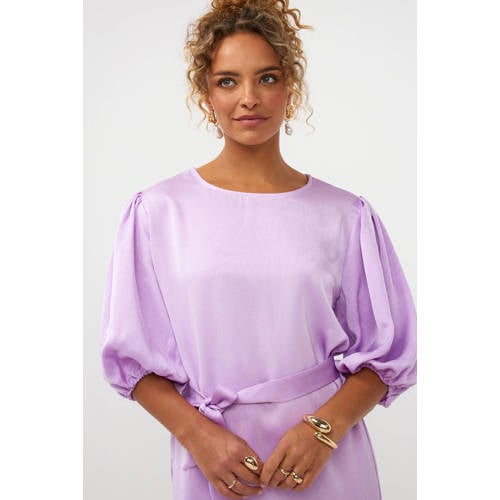 Ydence cocktailjurk lila afbeelding