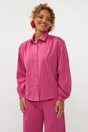 gestreepte blouse roze