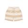Little Dutch gestreepte sweatshort zand