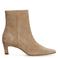 Manfield suède enkellaarzen beige