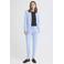 ICHI jersey regular waist casual broek lichtblauw