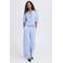 ICHI cropped blazer lichtblauw
