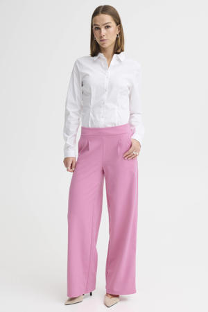 wide leg high waist pantalon