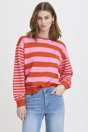 gestreepte sweater rood