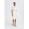 ICHI wide leg high waist sweatshort ecru