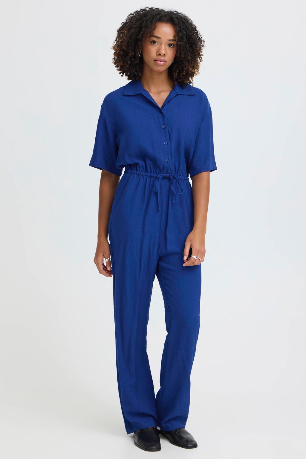 ICHI jumpsuit blauw