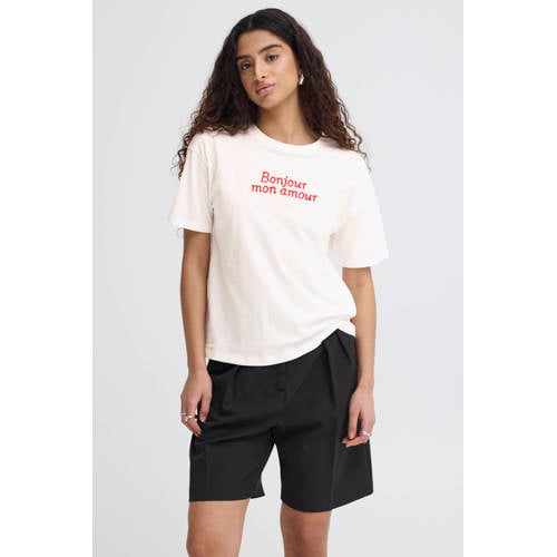 ICHI T-shirt wit afbeelding