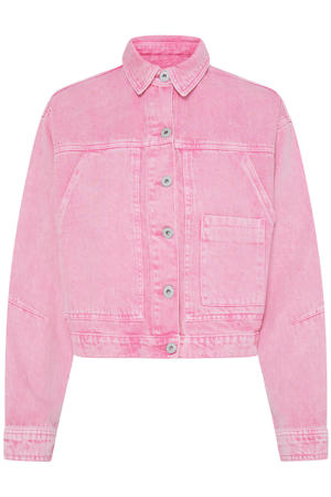 spijkerjas roze