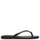 Steve Madden Maliyah leren teenslippers zwart