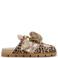 Steve Madden Bespoke suède clogs met panterprint beige/zwart