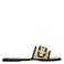 Steve Madden Seabreeze slippers met siergesp ecru/zwart