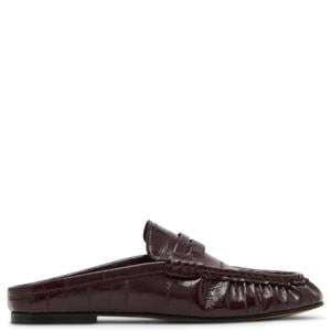 Rafe imitatieleren slippers bordeaux