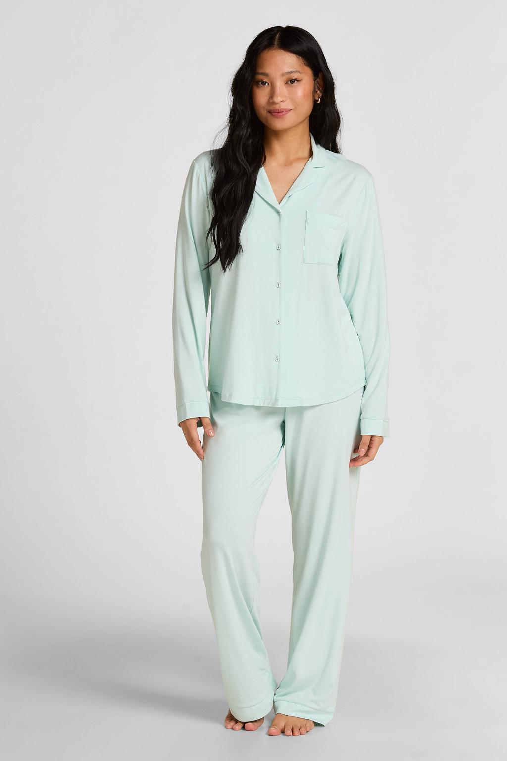 Hunkemöller pyjamatop lichtblauw