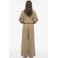 ROUGE EDIT wide leg high waist casual broek beige