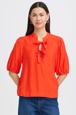 blousetop koraalrood