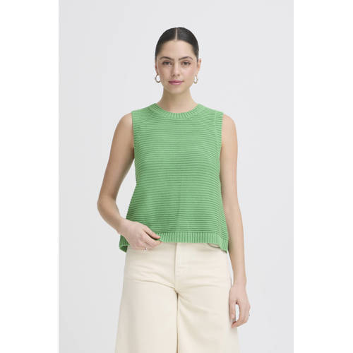 ICHI top groen gebreid afbeelding