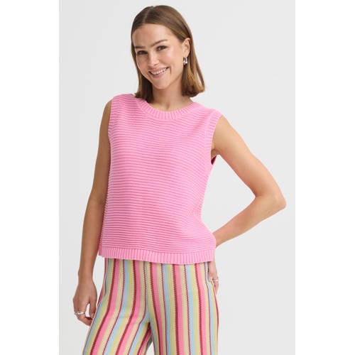 ICHI top roze gebreid afbeelding
