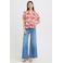 ICHI gebloemde blouse rood
