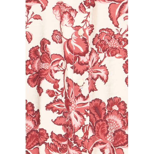ICHI gebloemde blouse rood afbeelding