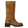Sacha suède bikerboots camel