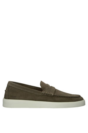 Zuko Enzo suède loafers taupe