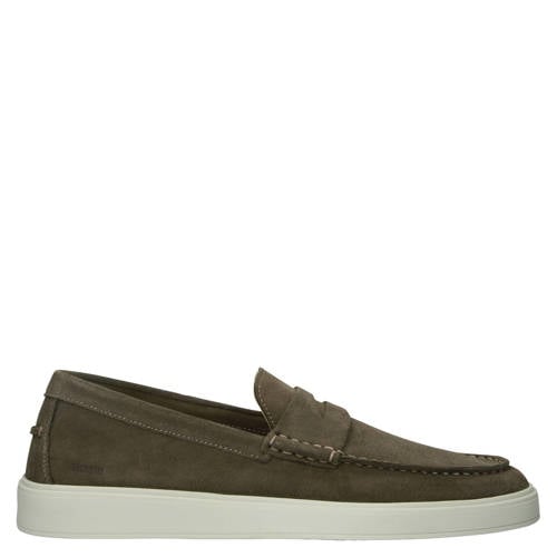 Blackstone Zuko Enzo suède loafers taupe afbeelding