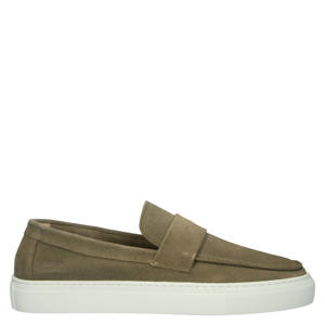 Lapis Rowan suède loafers donkergroen