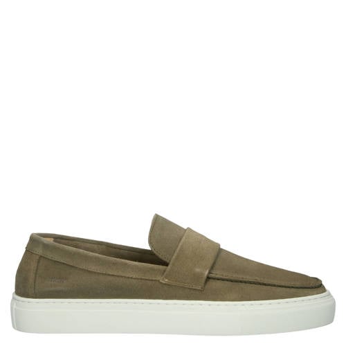 Blackstone Lapis Rowan suède loafers donkergroen afbeelding