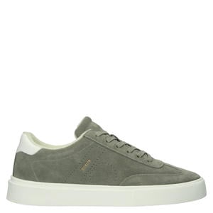 suède sneakers groen