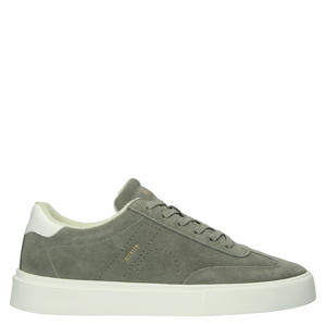 suède sneakers groen