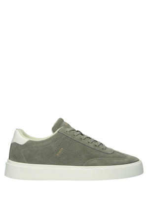 suède sneakers groen