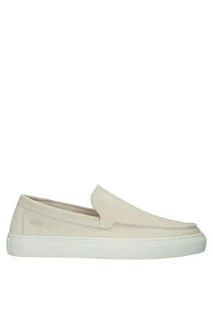 Lapis Rowan suède loafers lichtgrijs