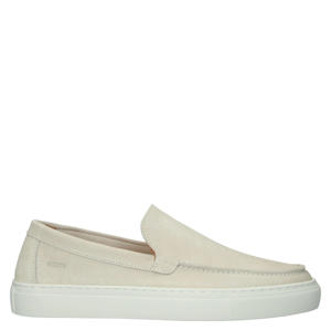 Lapis Rowan suède loafers lichtgrijs