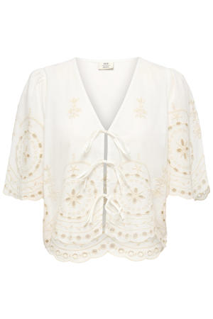 blousetop broderie ecru