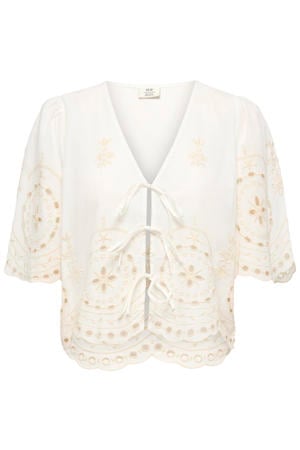blousetop broderie ecru