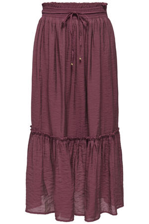 maxi rok donkerrood