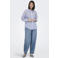 JDY gestreepte blouse lichtblauw