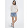 JDY wide leg high waist short light blue denim