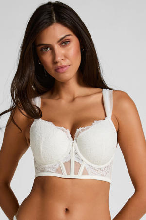 voorgevormde longline beugelbh Whitney wit